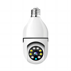 Full Color Night Vision 5G Bulb E27 Surveillance Camera Automatic Human Tracking Zoom Indoor Security Monitor Wifi Camera
