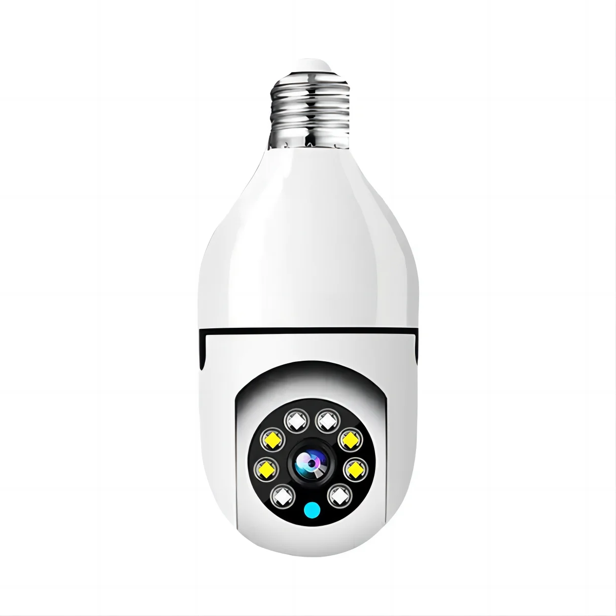 Full Color Night Vision 5G Bulb E27 Surveillance Camera Automatic Human Tracking Zoom Indoor Security Monitor Wifi Camera