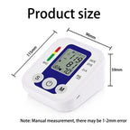 Multifunctional Home Blood Pressure Monitor With Cuff, Records 99 Measurements And Tracks Heart Rate