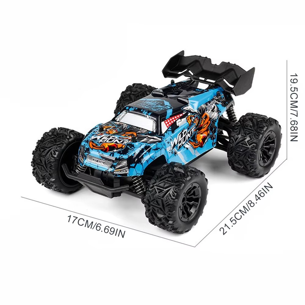 High-speed Professional Racing Car with LED Light Off-Road 2.4G Remote Control Drift Four-wheel Drive Car Toy for Kids
