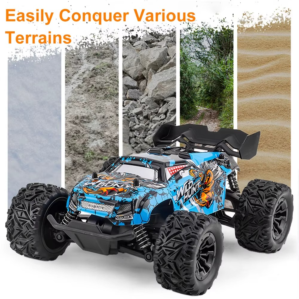 High-speed Professional Racing Car with LED Light Off-Road 2.4G Remote Control Drift Four-wheel Drive Car Toy for Kids