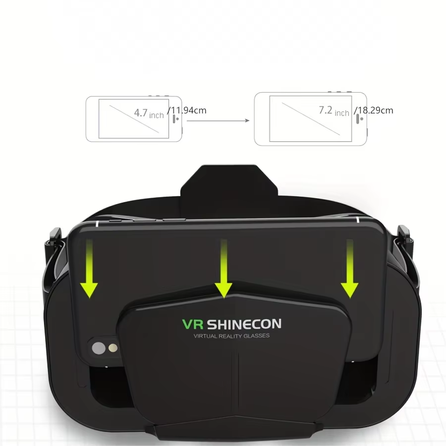 3D Headset VR Smart Glasses Virtual Reality Adjustable wearable Devices Helmet Visor Lenses Goggle For Smartphone Controller