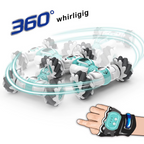 RC Stunt Car S-012 Remote Control Watch Gesture Sensor Deformable Electric Toy Cars All Terrain Speed 2.4GHz 4WD 360°Rotation