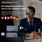 AI Smart Translator Glasses Wireless Bluetooth Glasses Real-time Simultaneous Interpretation for Studying Travel business