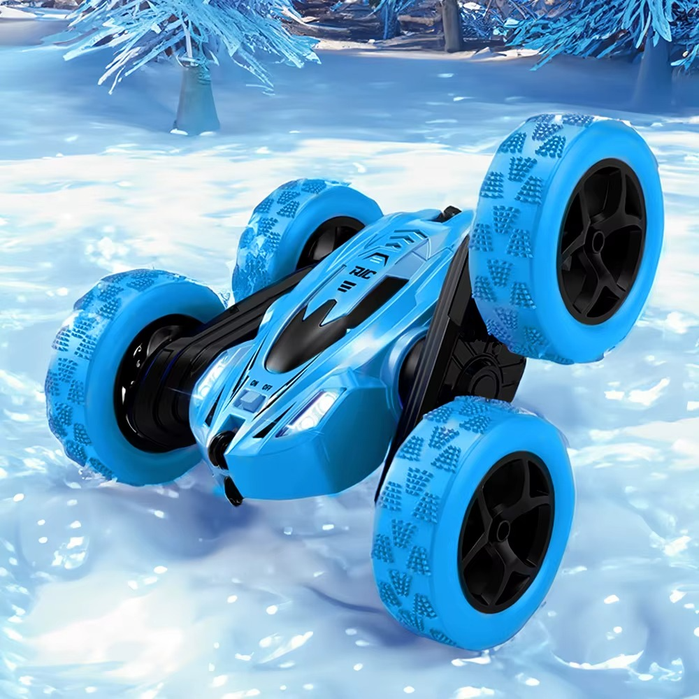 Voltsify Blue 2.4G RC Stunt Car Toy All Terrain Beach Pavement Toys for Boys Girls Gift