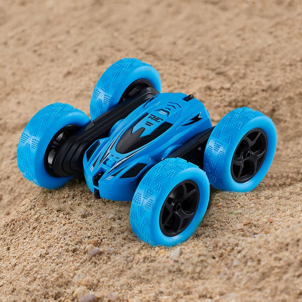 Voltsify Blue 2.4G RC Stunt Car Toy All Terrain Beach Pavement Toys for Boys Girls Gift