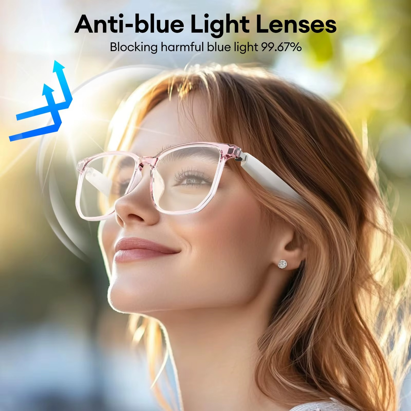 AI Smart Translator Glasses Wireless Bluetooth Glasses Real-time Simultaneous Interpretation for Studying Travel business