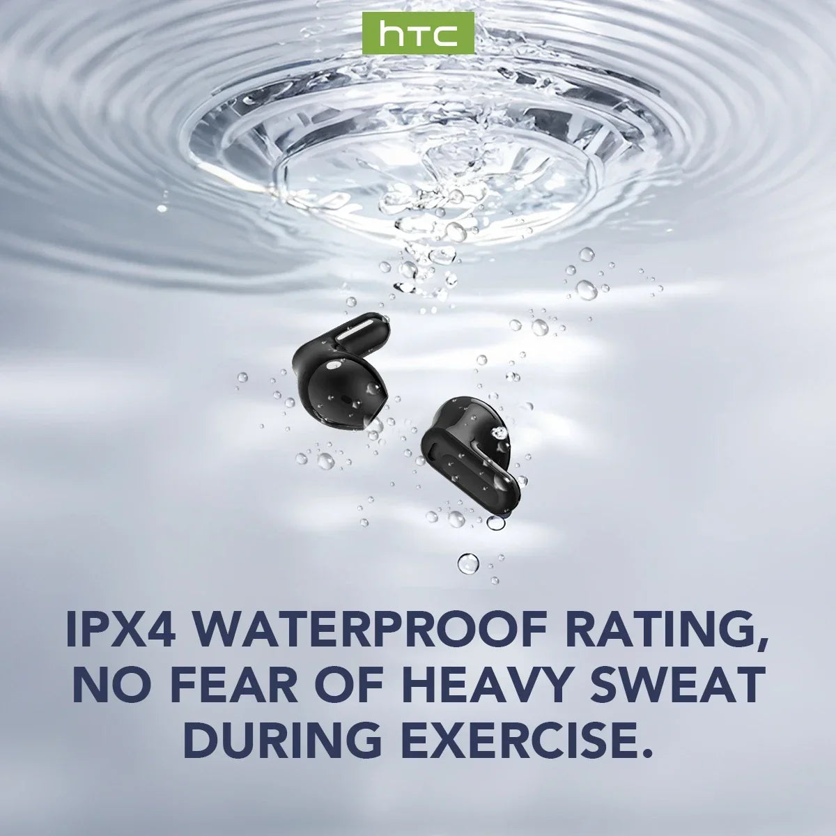 HTC NE20 Earphones Bluetooth V6 TWS Sports Wireless Headphones AI Translator Earbud In-Ear Noise Reduction Mic