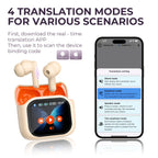 Touch Screen Translator Earbuds Wireless Bluetooth Headphones 144 Languages Translation have Noise Cancelling Business Headset (Copy)